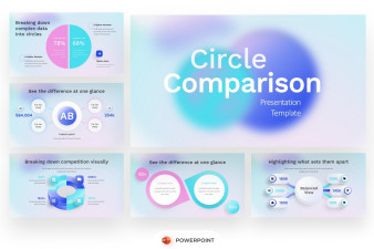 Circle Comparison Infographic PowerPoint Template